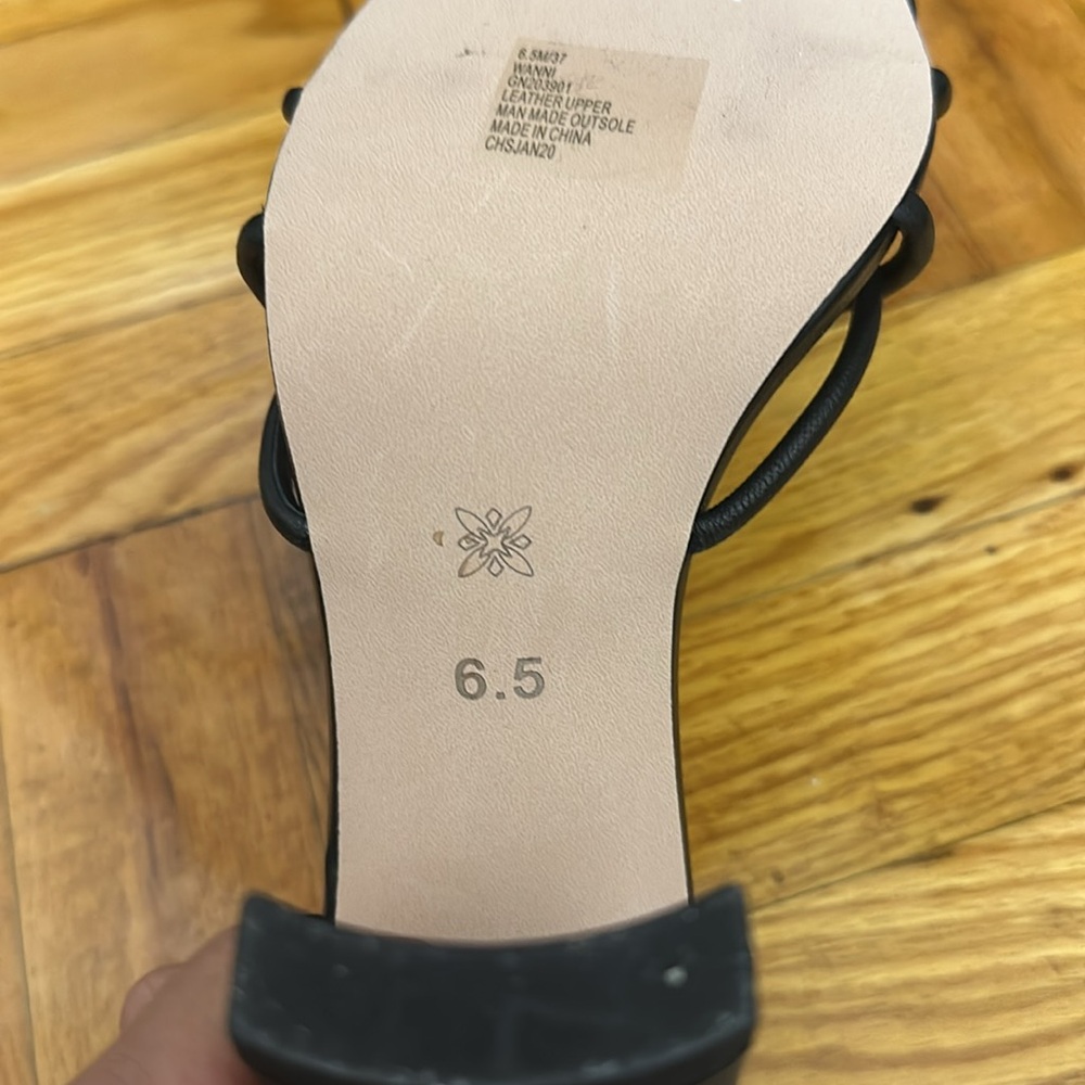 Bcbgeneration Leather Upper Black Wanni Heels - image 4